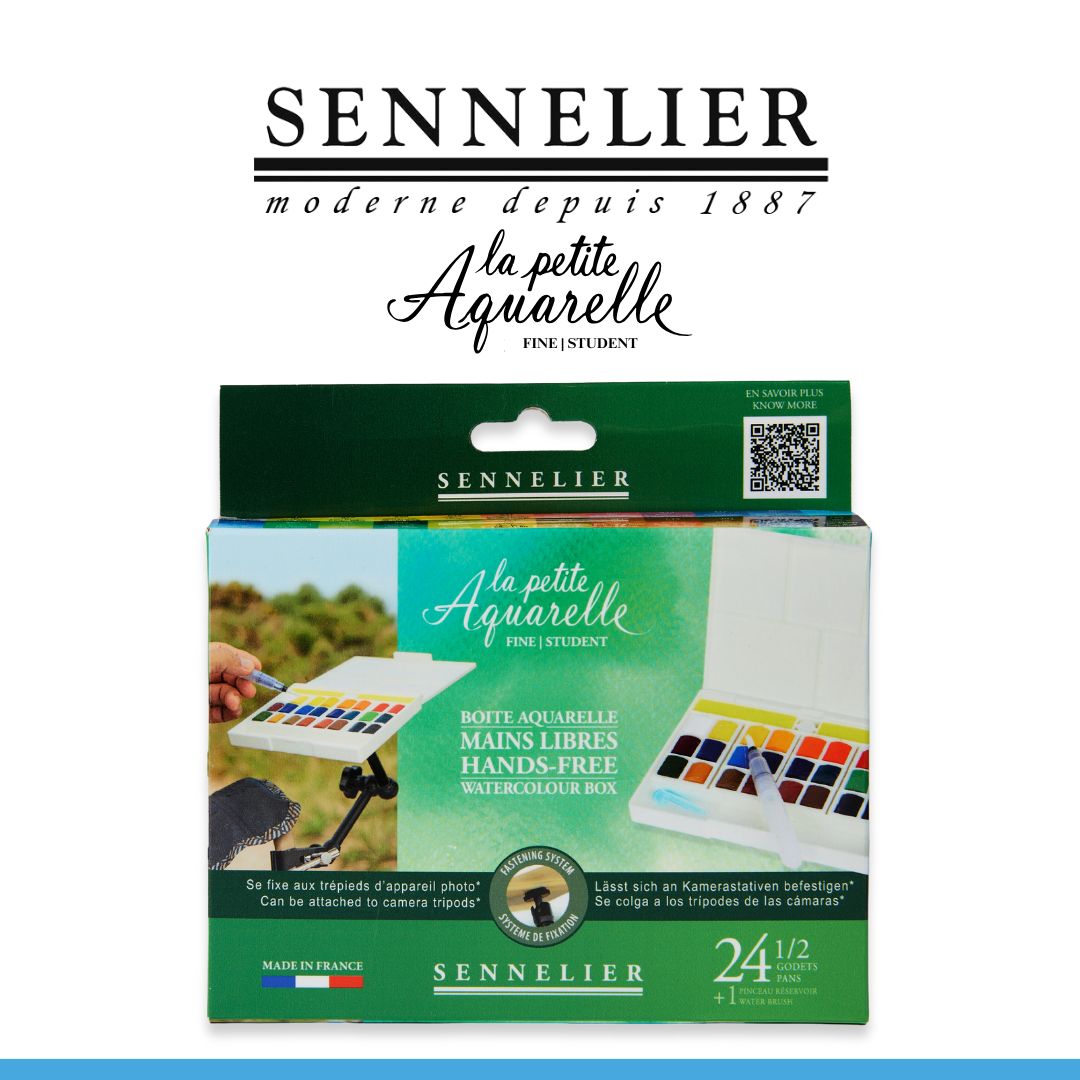 SENNELIER LA PETITE AQUARELLE WC BOX - 24 1/2 PANS